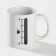 Homeleon mug ceramic fuel level "Fuel level", 350 ml, white color