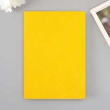 Foamiran glitter 2 mm, 20x30 cm, yellow