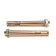 Anchor bolt of scrap, with a nut, galvanized, 10x97 mm, 75 pcs