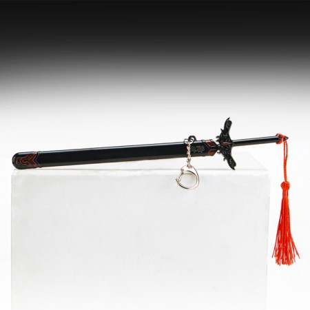 Souvenir weapon suspended mini "Genshin Sword", keychain, 20 cm, black-2