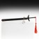 Souvenir weapon suspended mini "Genshin Sword", keychain, 20 cm, black