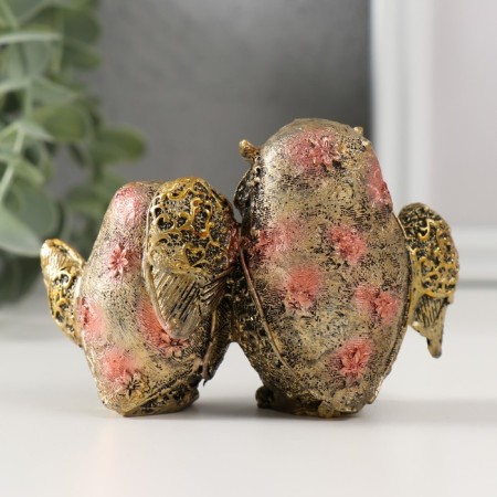 Polystone souvenir "Two eagle owls with open wings" mix 3.5x11x7 cm-3