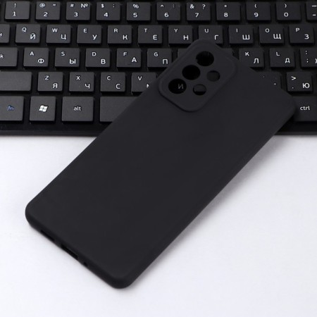 Innovation cover, for Samsung Galaxy A73, silicone, matte, black-2