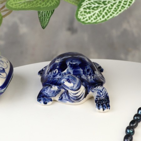 Souvenir "Turtle Tina", Gzhel, 4.5x10 cm-1