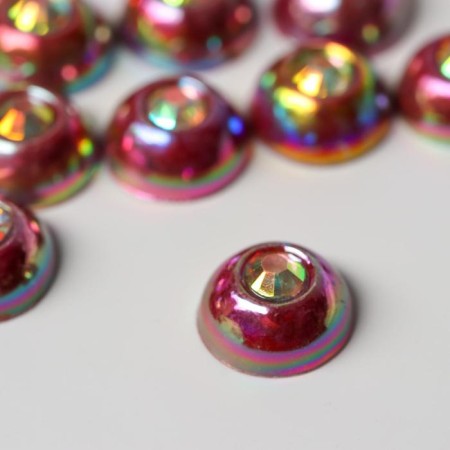 Decor for creativity Plastic "Half -Pesterpoline with Strose Chocolate" set 40 pcs 1x1x0.5 cm