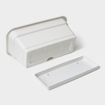 Balcony box for flowers, 40 cm, color marble-4