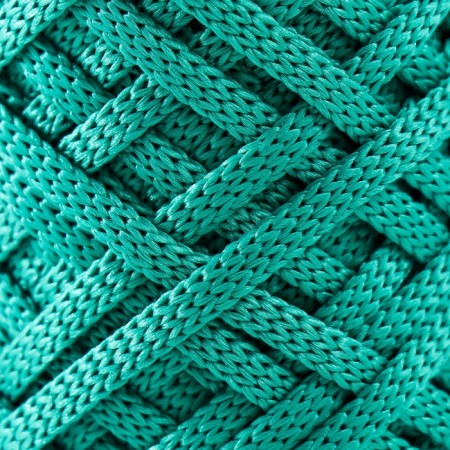 Knitting cord 100% polyester, width 4 mm 50m (emerald)-2