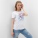 T -shirt female, white color, size 52