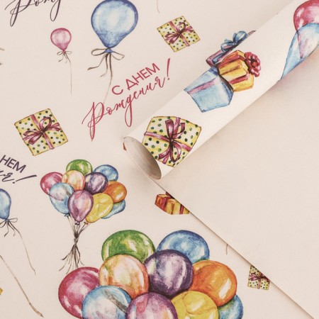 Paper packaging craft "Air Bouquet", 70 x 100 cm, 1 sheet