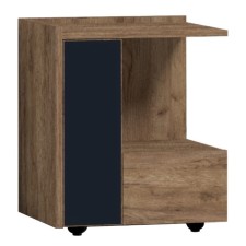 Cleat cabinet NATURE 42, 450 × 357 × 527 mm, tobacco oak color CRAFT / Black
