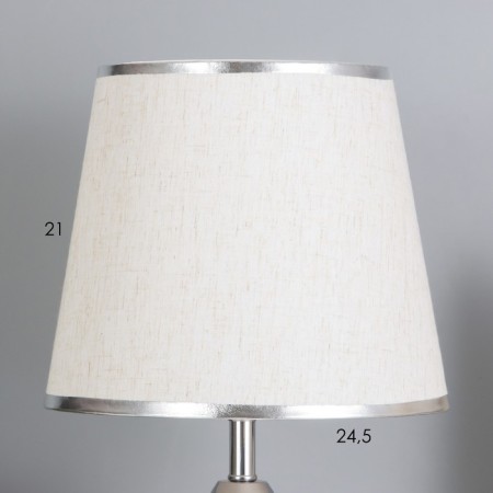 Table lamp "Femi" 1x40W E27 chrome 25x25x43cm-2