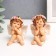 Souvenir Polystone "Angel-Karapus Flower Wreath" MIX 6.5x4.5x4.7 cm