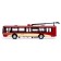 Metallic trolleybus, 1:72, inertial, burgundy color