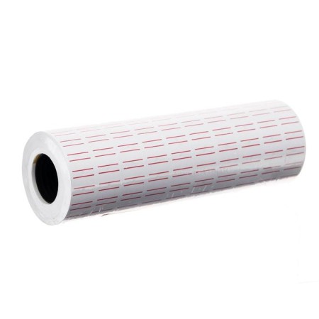Lenth etiquette 21*12mm, rectangular, white with a red stripe, 1000 labels-2