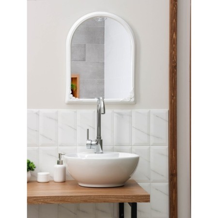 Mirror in the frame, 49.5 × 39 cm, white color-8