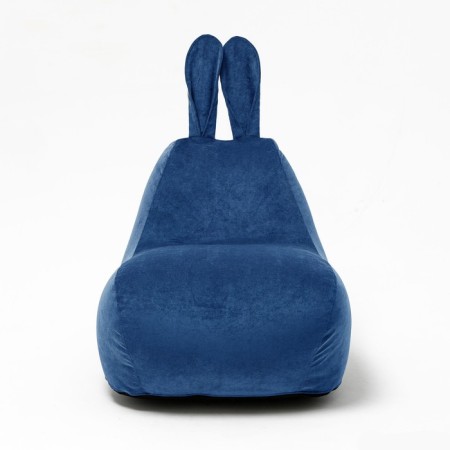 Milk-Milk chair, size 80x90 cm velor, blue color-1
