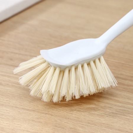 Brush for dishes Meli, 8 × 6.5 × 29 cm, bamboo handle, beige color-7