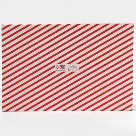 Gift box with PVC lid "Retro", 20 x 30 x 8 cm, new year-7