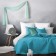 Kaspian set: cover 160 x 220 cm, pillowcases 40 x 40 cm - 2 pcs, blue