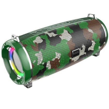 Portable column Hoco HC2, 10 W, 2400 mAh, BT5.0, Microsd, USB, AUX, FM radio, khaki-3
