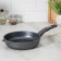 Granite pan, d = 22 cm, plastic handle, anti -stick coating, gray color