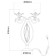 Valencia table lamp, size 36x53x36 cm, 120W 3xe14 IP 20