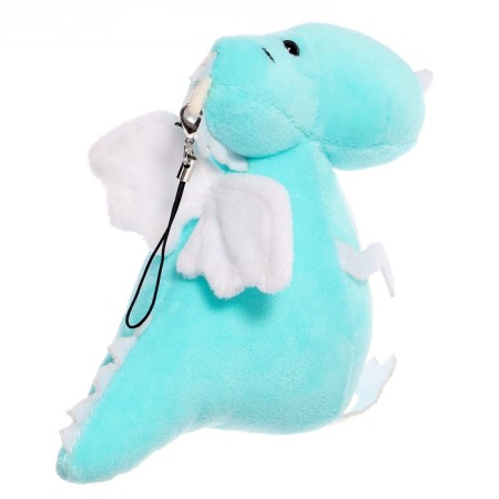 Soft toy "Dragon", white-and-white tummy, 13 cm-6