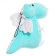 Soft toy "Dragon", white-and-white tummy, 13 cm