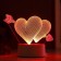 Heart lamp Led RGB from a network 9.5x18x15 cm Risalux