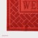 Rug of the hazardous muddy share "Welcome. Bricks ", 40.5 × 60.5 cm, red color