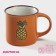 Ceramic Dolyana Circle "Pineapple", 180 ml, color orange color