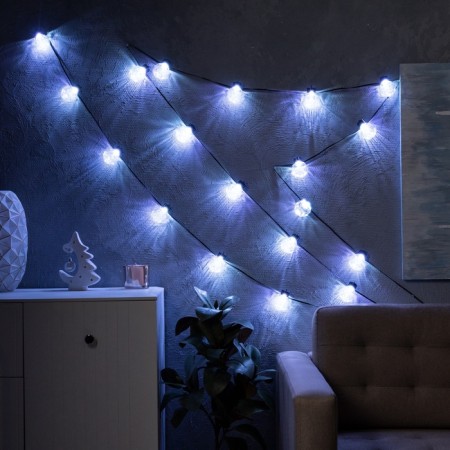 Smart garland “thread” 6 m with nozzles “Called Balls”, IP20, Dark Thread, 20 LED, GOLD RGB, USB-5