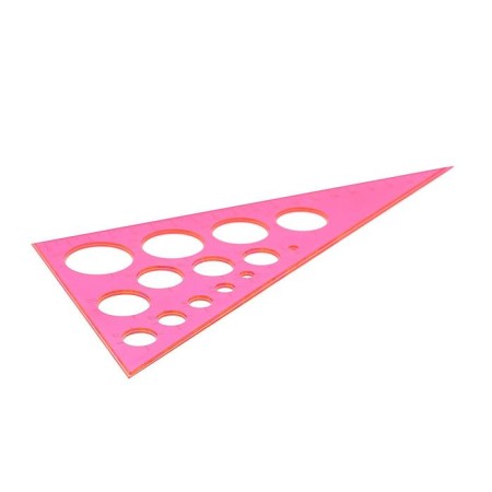 Triangle 19 cm Istanm "Neon Cristal", 30 °, with circles, casting scale, mix-3