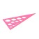 Triangle 19 cm Istanm "Neon Cristal", 30 °, with circles, casting scale, mix