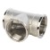 The STOUT SFT -0020-000112, 1 1/2 ", internal/internal thread, nickelled brass