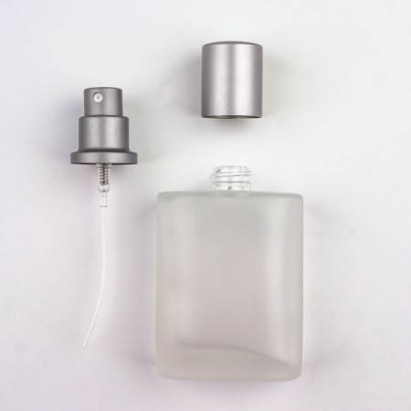 Glass bottle for perfume, with a spray, 30 ml, silver color-10
