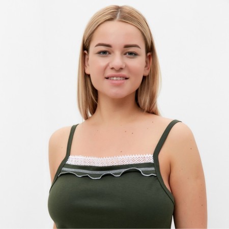 Night shirt female, Khaki color, size 46-2