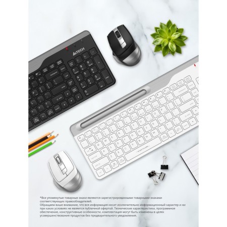 Keyboard + Mouse A4Tech FSTYLER FB2535C CLAV: Black/Gray Mouse: Black/Gray USB Wires 103388-6