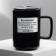 Ceramic “Urgent charge” mug, 250 ml, black color