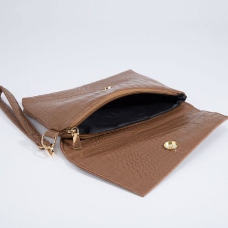 Bag-clath on magnet, strap on the wrist, brown color-5