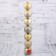 Set of balls plastic D-7 cm, 7 pcs "Flande" gold