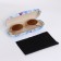 Case for glasses on a cracker, length 16 cm, blue color