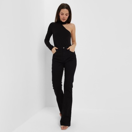 Women's jeans with an arrow Minaku Black color, size 48-8
