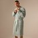 Wafel dressing gown Male SL Home: Boho "Azzura", size S, 100% cotton, 280 g/m2