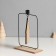 Climber metal, wood on 1 candle "House" d = 2 cm 6x15x24 cm