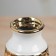 VAZA Ceramics Table "Caleb" 20x9.5 cm, white-golden
