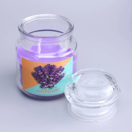 Candle in the bank Aromatic "fragrant lavender" 6x8.5cm-3