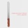 Biscuit knife small teeth konfinetta, blade length 25 cm, wooden handle, blade thickness 0.8 mm