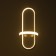 Bra "Liora" LED 20W 3000k black 15x95 cm
