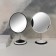 Mirror on a flexible leg "Circle", D mirror surface 16.5 cm, color mix